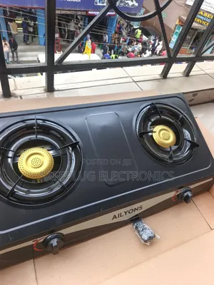 Ailyons GS013-3 Metallic Two-Burner Gas Stove –