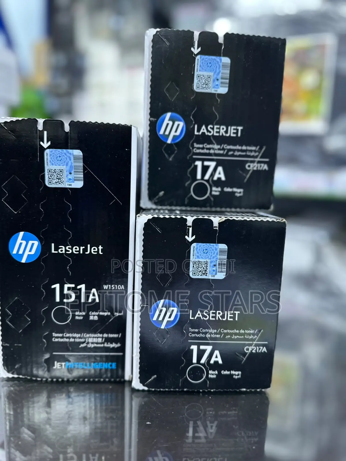 HP 17A Black Toner Cartridge (CF217A) Sharp Black Tex