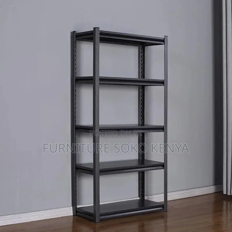 Storage Unit; Adjustable 5-Shelf Steel Storage Rack