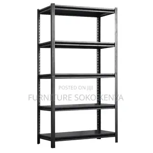 Storage Unit; Adjustable 5-Shelf Steel Storage Rack
