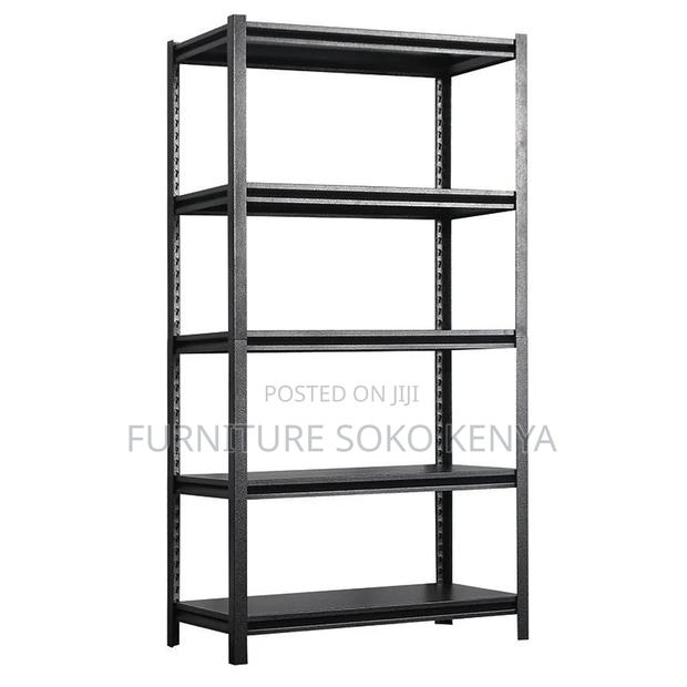Storage Unit; Adjustable 5-Shelf Steel Storage Rack - thumbnail 3