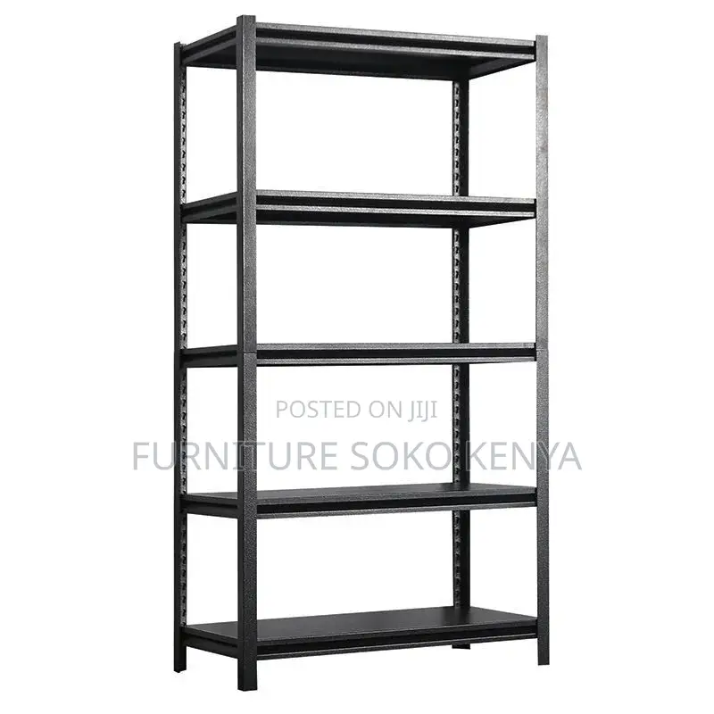 Storage Unit; Adjustable 5-Shelf Steel Storage Rack