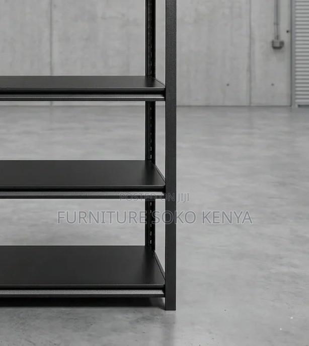 Storage Unit; Adjustable 5-Shelf Steel Storage Rack - thumbnail 4