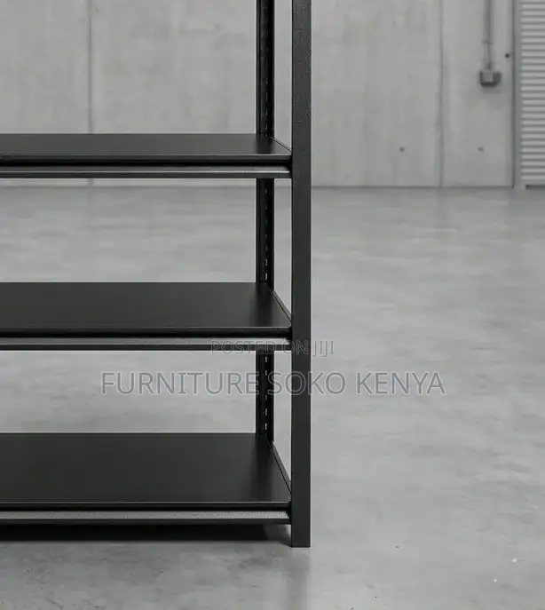 Storage Unit; Adjustable 5-Shelf Steel Storage Rack