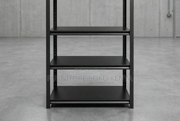 Storage Unit; Adjustable 5-Shelf Steel Storage Rack - thumbnail 5