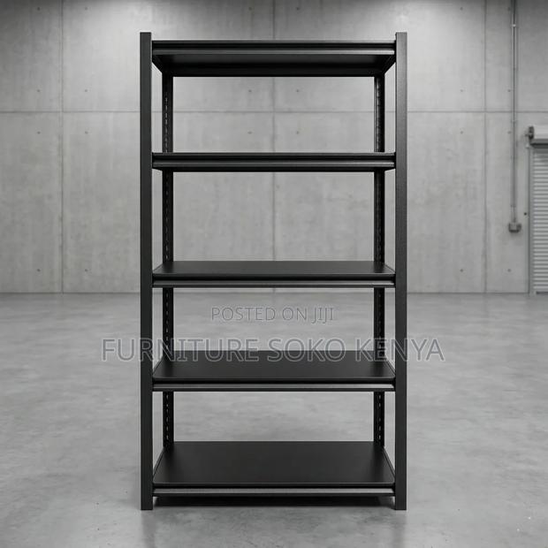 Storage Unit; Adjustable 5-Shelf Steel Storage Rack - thumbnail 8