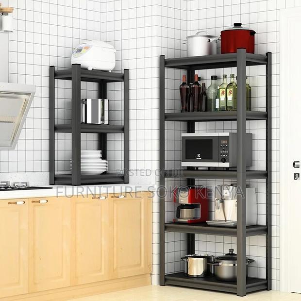 Storage Unit; Adjustable 5-Shelf Steel Storage Rack - thumbnail 9