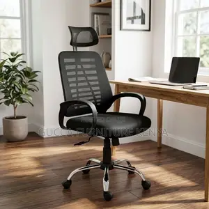 Swivel Adjustable Study Chair With Headrest