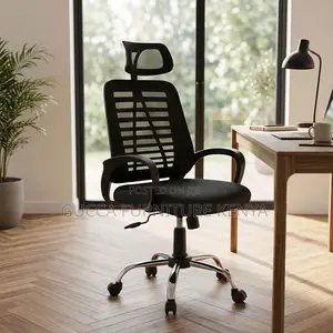 Swivel Adjustable Study Chair With Headrest
