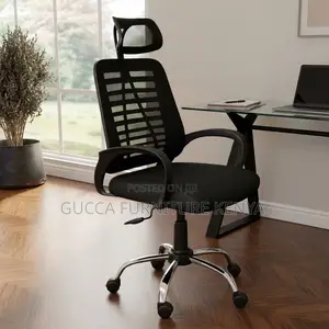 Swivel Adjustable Study Chair With Headrest