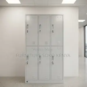 Office Cabinet; Steel Locker Storage Cabinet With 6 Doors