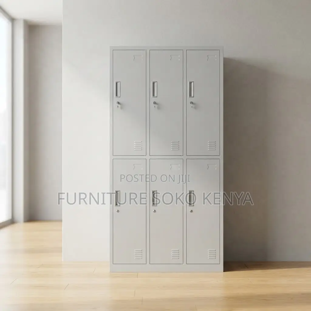 Office Cabinet; Steel Locker Storage Cabinet With 6 Doors