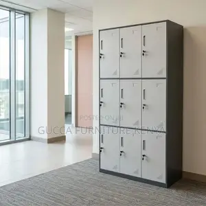 9 Locker Metal Gym Cabinet