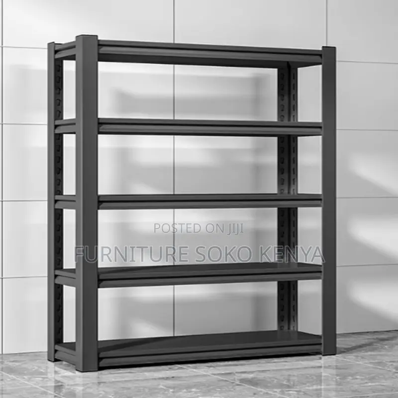 Storage Unit; Office Steel Adjustable Shelving Black Rack