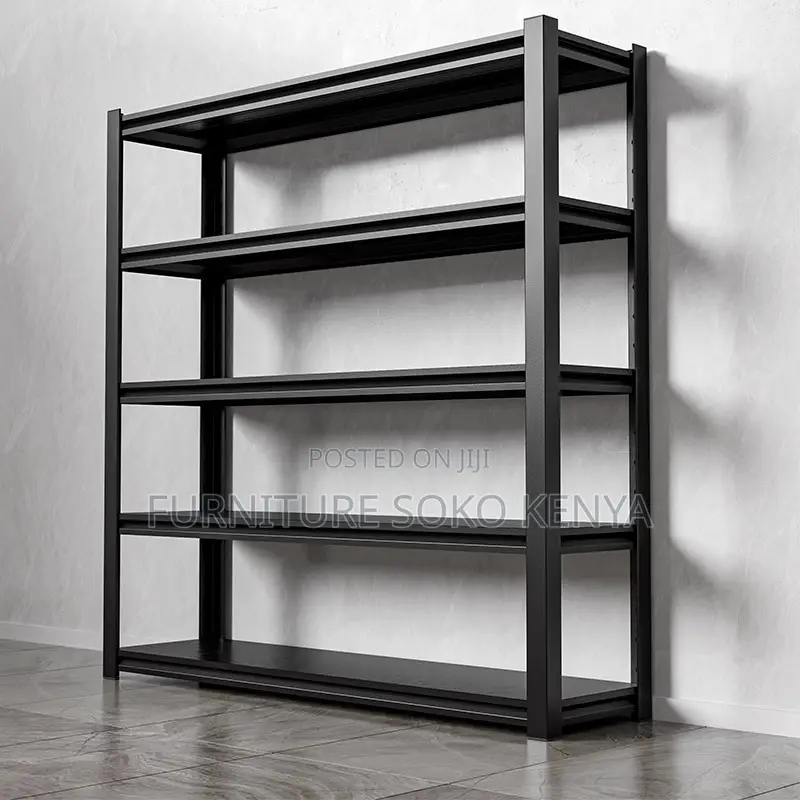 Storage Unit; Office Steel Adjustable Shelving Black Rack