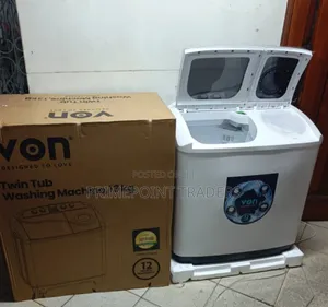 Von 13KG Twin Tub Washing Machine – Powerful & Efficient Laundry Solu