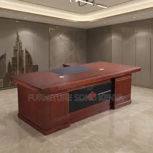 Office Desk; 2 Meters Mahogany Executive Office Desk
