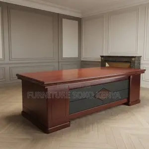 Office Desk; 2 Meters Mahogany Executive Office Desk