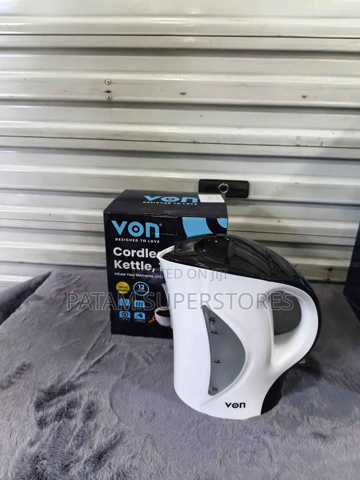 Von Cordless Water Kettle 1.7L VSKL17BNK