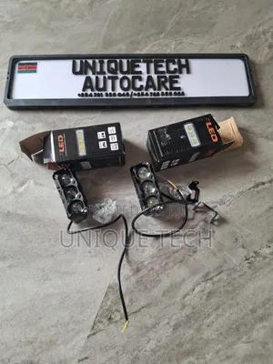 Universal Car and Motorcycle 3 Colour LED Fog Lights