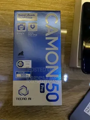 New Tecno Camon 50 Pro 256 GB Black