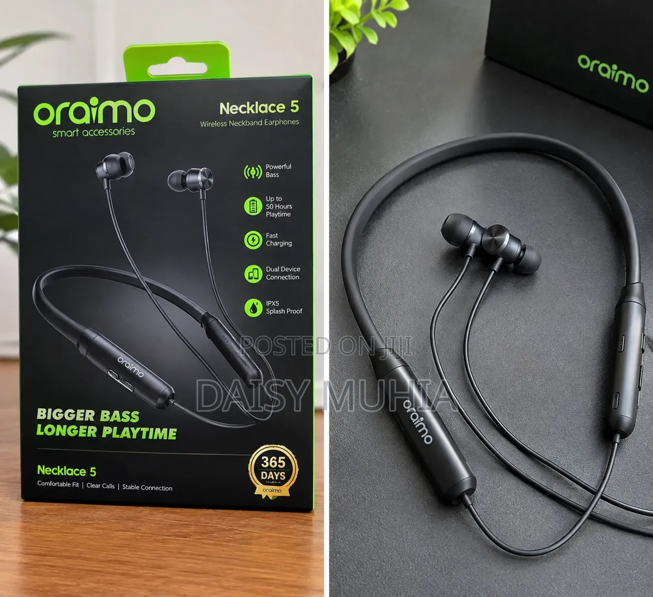 Oraimo Necklace 5 | OEB-611. Active Noise Cancellation.