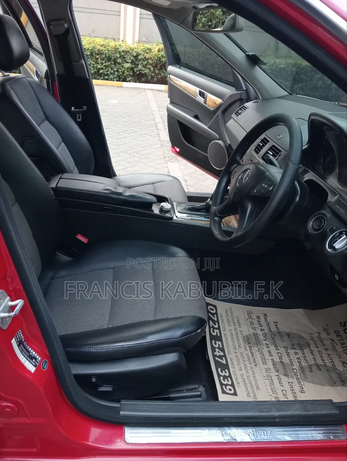 Mercedes-Benz C200 2010 Red