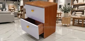 Julz Bedside Cabinet With Drawers for Home Bedroom Storage