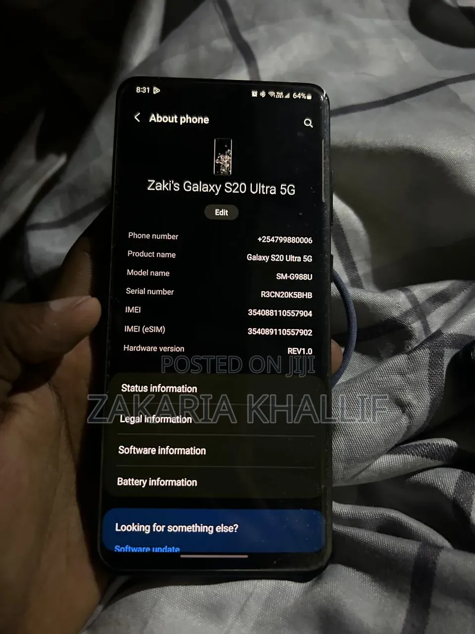 Samsung Galaxy S20 Ultra 5G 512 GB Black