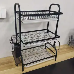 Large 3 Tiers Kitchen Storage Rack Chopstick Knife Rack
