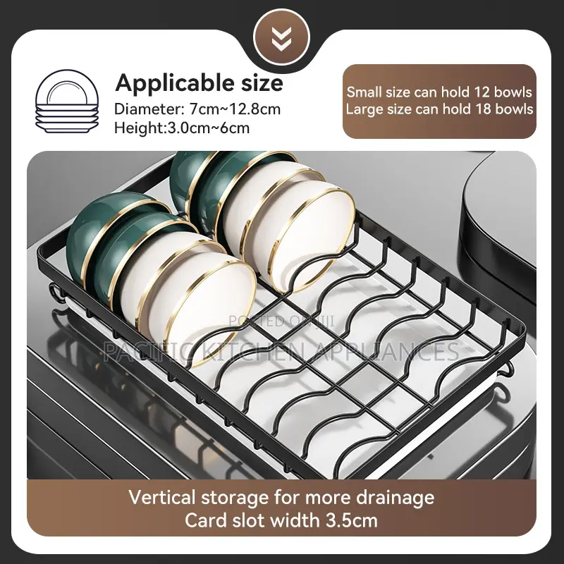 Large 3 Tiers Kitchen Storage Rack Chopstick Knife Rack