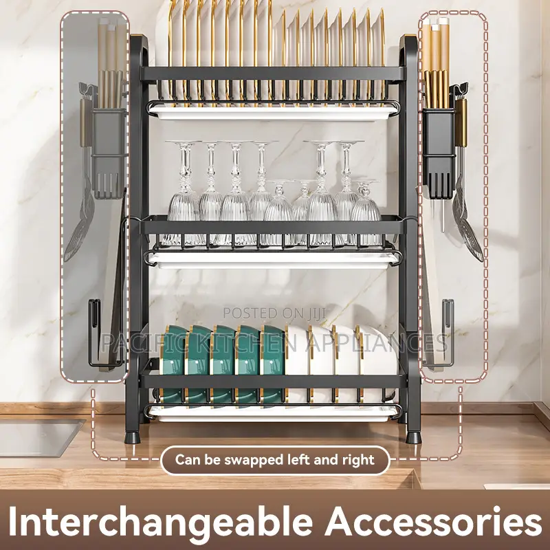 Large 3 Tiers Kitchen Storage Rack Chopstick Knife Rack