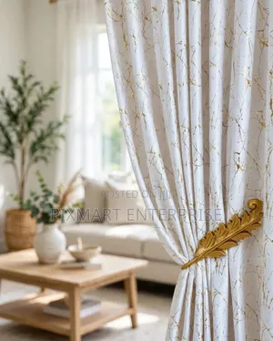 3 Piece Curtains With Sheer 2 Panels and 3M Net