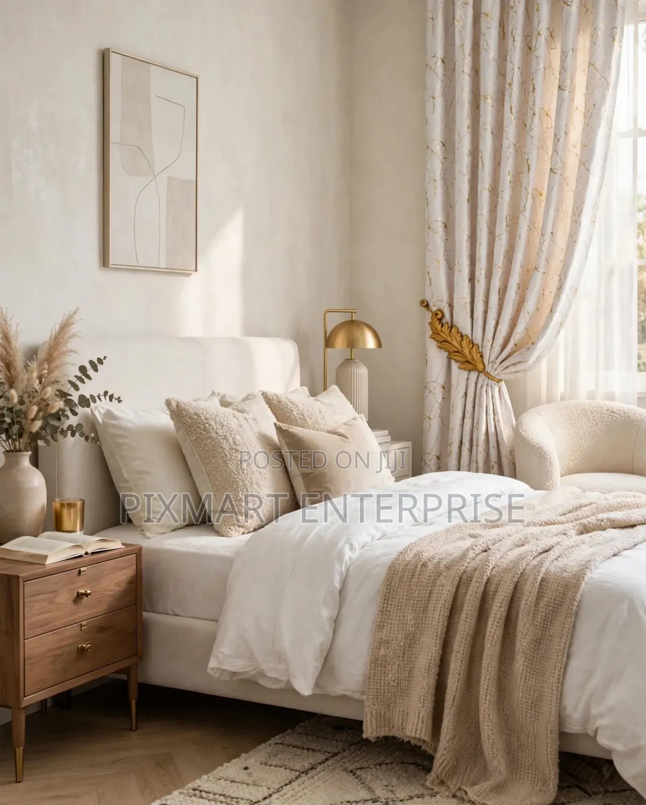 Modern Ready Made Curtains With Sheer 2.5M Height