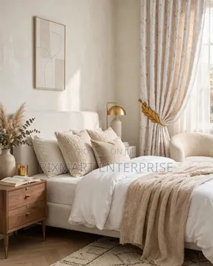 Modern Ready Made Curtains With Sheer 2.5M Height