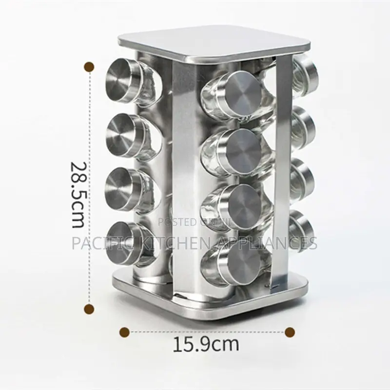 12jar Rotating 12pc Carousel Spice Rack Now Availabl