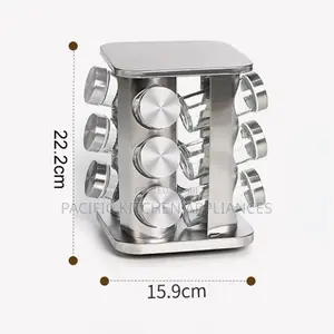 12jar Rotating 12pc Carousel Spice Rack Now Availabl