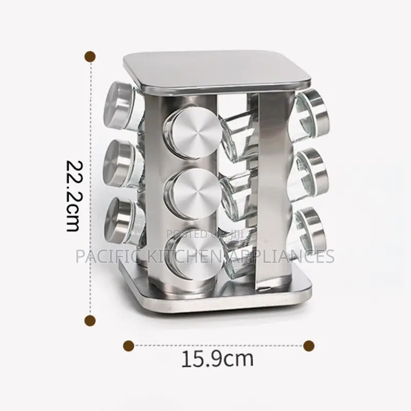 12jar Rotating 12pc Carousel Spice Rack Now Availabl