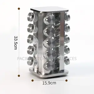 12jar Rotating 12pc Carousel Spice Rack Now Availabl