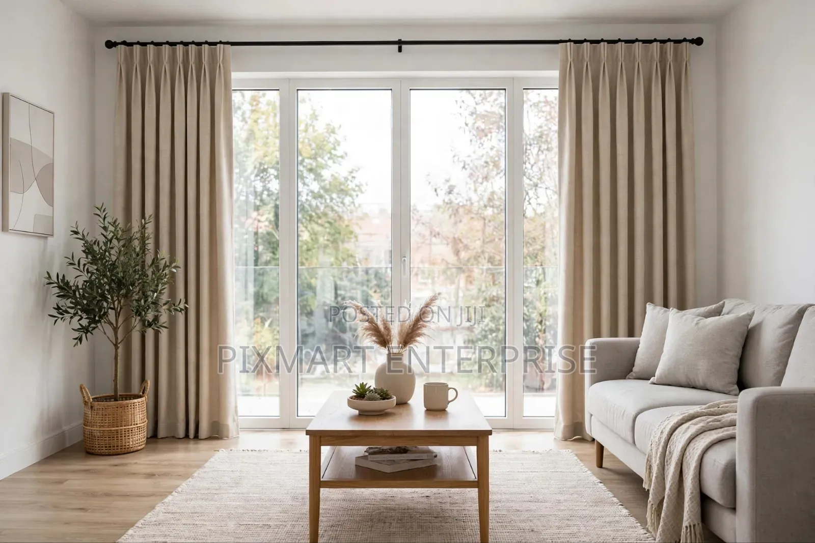 Stylish Curtains and Sheer Set for Bedroom Windows