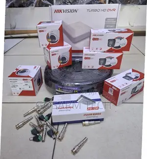 Hikvision 8-Channel CCTV Kit With 500GB HDD, Coaxial Cable ,Connectors