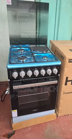 Haier 50x55 3 Gas + 1 Electric Cooker (HRE6313CDRSS)