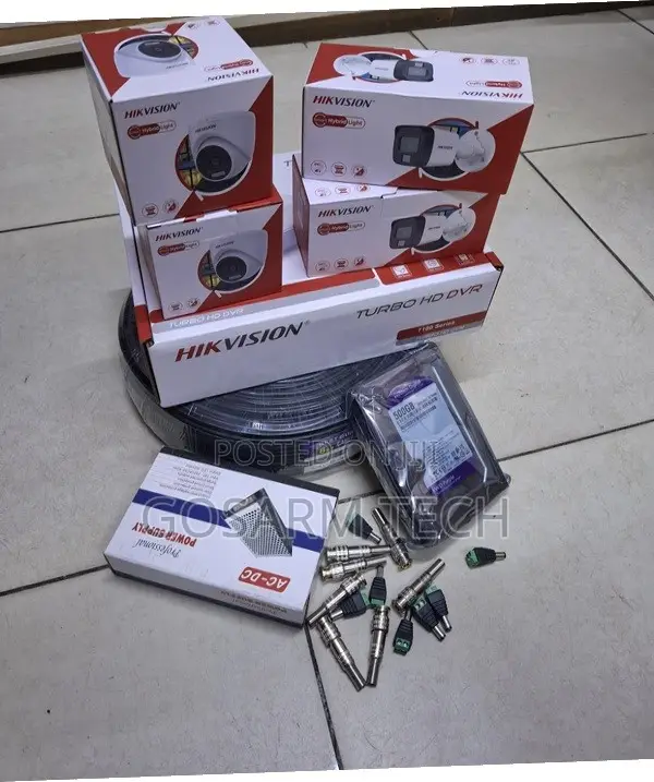 Hikvision CCTV Complete Sales Kit, 4 CCTV Cameras Dome/Bullet