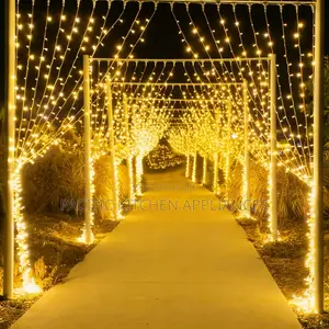 Outdoor Led Curtain Lights 3*3M Indoor Backdrop Hanging Decoration