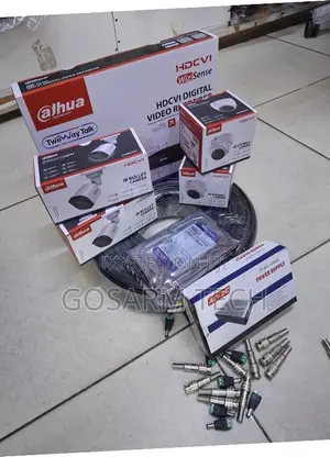 Dahua 4 Channel 3PCS Complete CCTV Installation Kit for Home Security