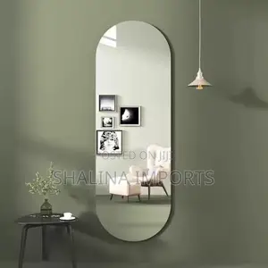 Oval Flexible Unbreakable Acrylic Mirror Size : 120*40cm