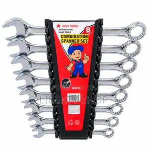 12-Piece Combination Spanner Set – Durable Metric Open-End and Ring Wr