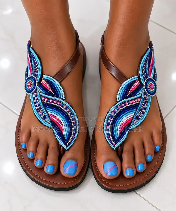 Ladies Beaded Sandals