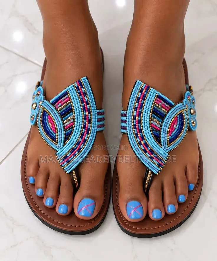 Ladies Beaded Sandals