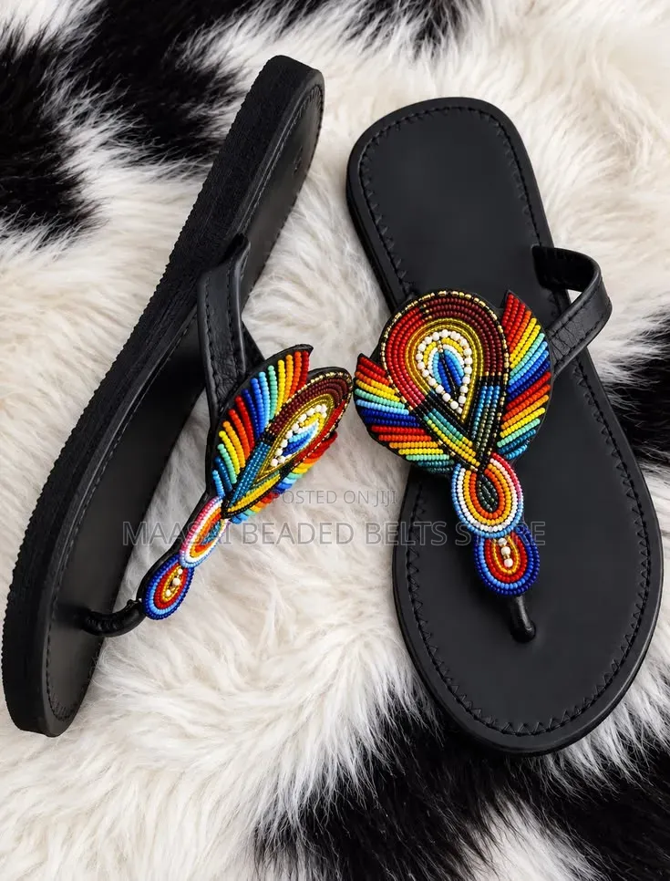 Ladies Beaded Sandals